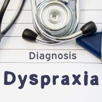 Stethoscope and the words Diagnosis Dyspraxia